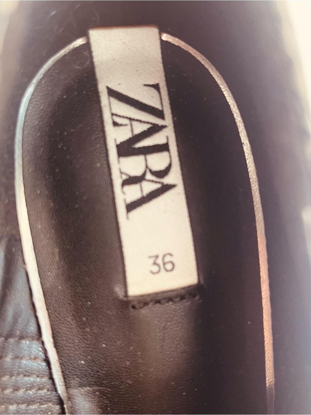 Zara Snake-Print Pointed Mules in Brown and Black - Picture 3 of 3